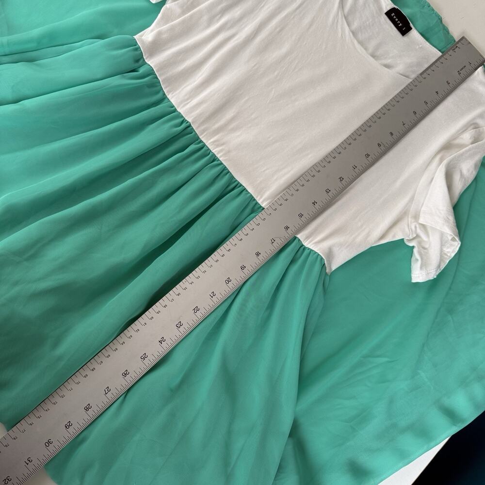Colorblock Maxi Dress by Every 1 in‎ White and Green, Tall-Friendly Size 2X - Picture 9 of 11